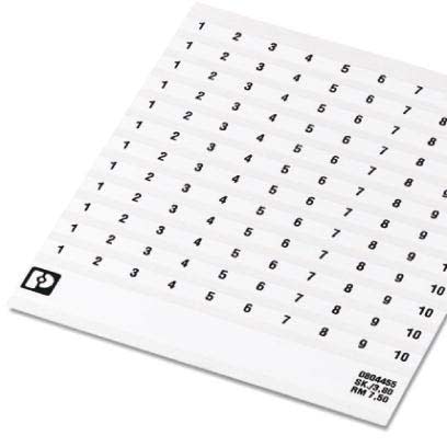 Phoenix Contact - Repérage de borne SK 7,5/3,8:FORTL.ZAHLEN 61-70