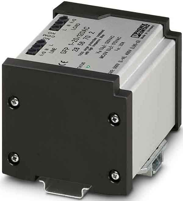 Phoenix Contact - SFP 1-20/120AC - Filtre secteur basse tension - Monophasé 120VAC - 20A
