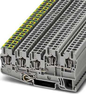 Phoenix Contact - STIO 2,5/4-PE/2B/L - Bloc de jonction pour capteurs / actionneurs