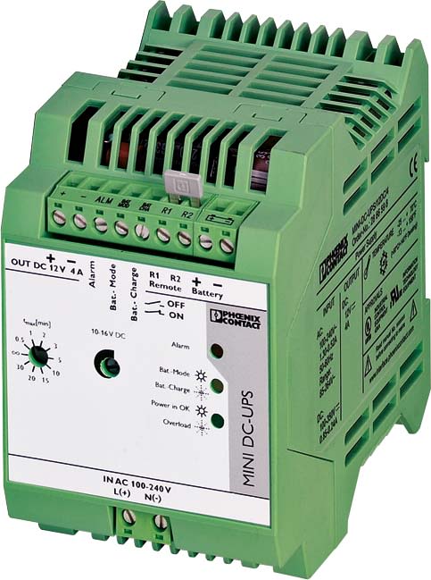 Phoenix Contact - MINI-DC-UPS/12DC/4 - MINI-DC-UPS - 12VDC - 4A