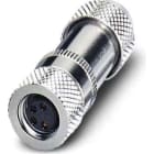 Phoenix Contact - Connecteur M8, codage A, femelle droit, 4P, à souder, blindé, diam. 3.5 à 5 mm