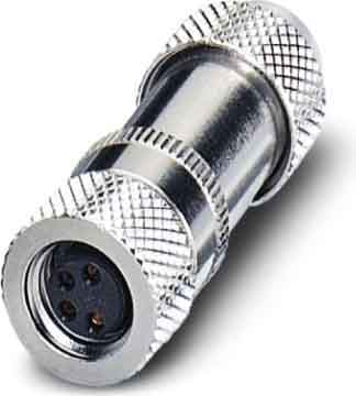 Phoenix Contact - Connecteur M8, codage A, femelle droit, 3P, à souder, blindé, diam. 3.5 à 5 mm