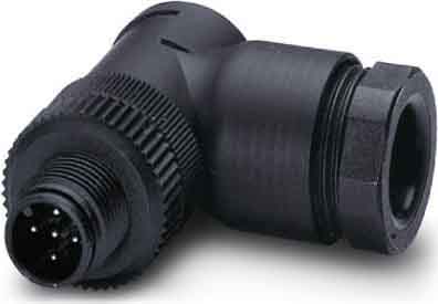 Phoenix Contact - Connecteur M12, codage A, mâle coudé, 5P, à visser, DUO, 2.1 à 3 mm / 4 à 5.2 mm