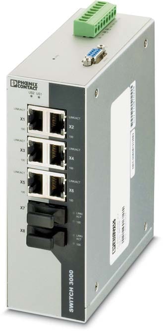 Phoenix Contact - Switch Ethernet Industriel manageable - FL SWITCH 3006T-2FX