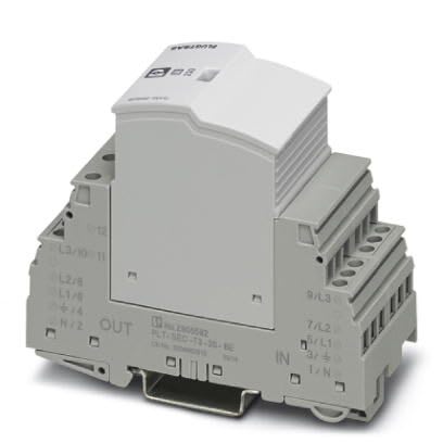 Phoenix Contact - Parafoudre Tri+N - T3 - Uc:230/400VAC - In:8kA - avec contact o/f - TT/TN