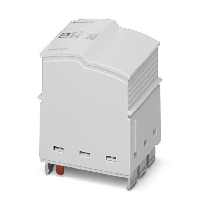 Phoenix Contact - Fiche parafoudre T1+2 - Uc:350VAC-Iimp:25kA-Up:1,5kV avec contact o/f TT/TN