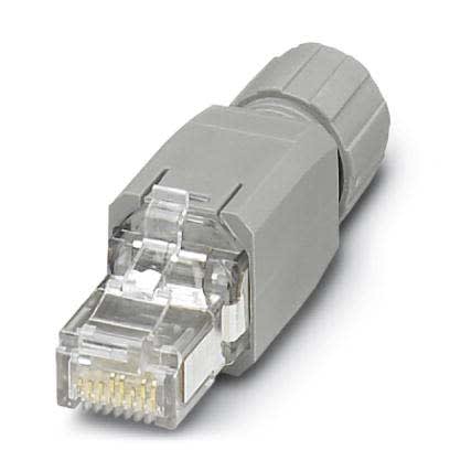 Phoenix Contact - Connecteur male Ethernet RJ45 blindé Cat 5 Industrial AWG 26-23 VARAN - Gris