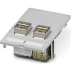 Phoenix Contact - Plaque frontale pour données VS-SI-FP-2RJ45-5-MOD-BU/BU