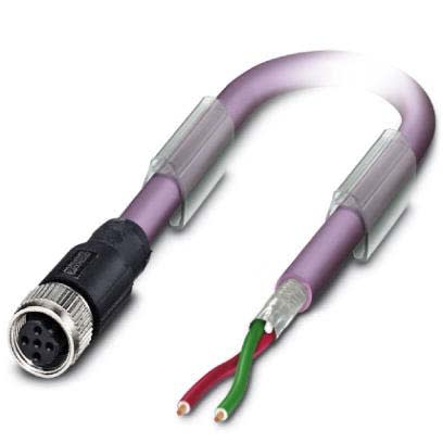 Phoenix Contact - Câble capt./act., 2 pôles, PROFIBUS, M12 femelle droit, Ext. Libre, B, 2 m