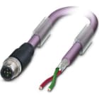 Phoenix Contact - Câble capt./act., 2 pôles, PROFIBUS, M12 mâle droit, Ext. Libre, B, 2 m