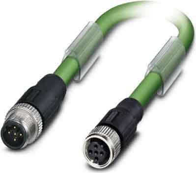 Phoenix Contact - Câble capt./act., 5 pôles, Interbus, M12 mâle droit, M12 femelle droit, B, 1 m