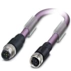 Phoenix Contact - Câble capt./act., 2 pôles, PROFIBUS, M12 mâle droit, M12 femelle droit, B, 0,3 m