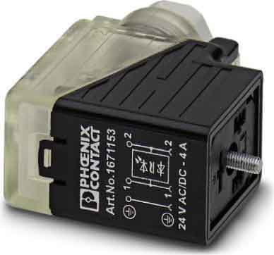 Phoenix Contact - SACC-V-3CON-PG9/B-1L-S - Connecteur pour électrovannes SACC-V-3CON-PG9/B-1L-S