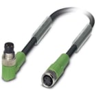 Phoenix Contact - Câble capt./act., 3 pôles, PVC, M8 mâle coudé, M8 femelle droit, A, 0,6 m