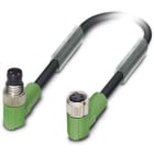 Phoenix Contact - Câble capt./act., 3 pôles, PVC, M8 mâle coudé, M8 femelle coudé, A, 0,6 m