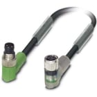 Phoenix Contact - Câble capt./act., 3 pôles, PVC, M8 mâle coudé, M8 femelle coudé, A, 0,3 m