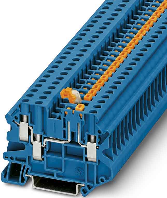Phoenix Contact - UT 4-TWIN-MT BU - Bloc de jonction sectionnable