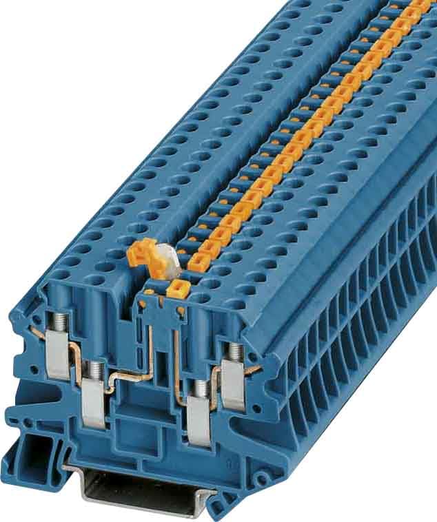 Phoenix Contact - UT 4-QUATTRO-MT BU - Bloc de jonction sectionnable
