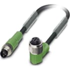 Phoenix Contact - Câble capt./act., 3 pôles, PUR, M8 mâle droit, M12 femelle coudé, A, 1,5 m