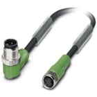 Phoenix Contact - Câble capt./act., 3 pôles, PUR, M12 mâle coudé, M8 femelle droit, A, 1,5 m