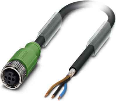 Phoenix Contact - Câble capt./act., 3 pôles, PUR, blindé, M12 femelle droit, Ext. Libre, A, 1,5 m
