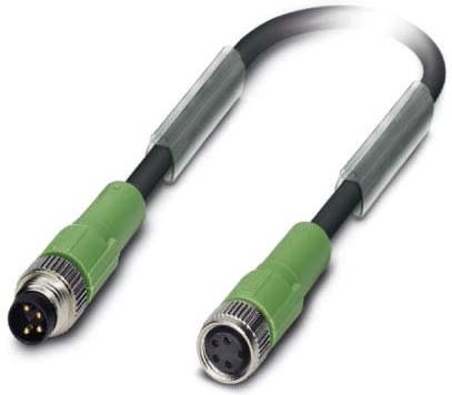 Phoenix Contact - Câble capt./act., 4 pôles, PUR, M8 mâle droit, M8 femelle droit, A, 0,3 m