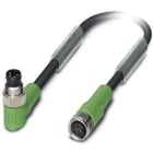 Phoenix Contact - Câble capt./act., 4 pôles, PUR, M8 mâle coudé, M8 femelle droit, A, 0,6 m