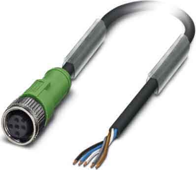 Phoenix Contact - Câble capt./act., 5 pôles, PUR, M12 femelle droit, Ext. Libre, A, 3 m