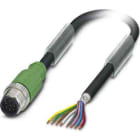 Phoenix Contact - Câble capt./act., 8 pôles, PUR, M12 mâle droit, Ext. Libre, A, 1,5 m