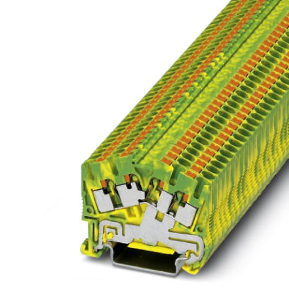 Phoenix Contact - PTS 2,5-QUATTRO-PE - Bloc de jonction avec raccordement terre