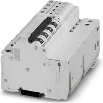 Phoenix Contact - Parafoudre T2 Combiné disjoncteur - In: 20 kA - Up: 2,5 kV - Tri+N - TT/TN
