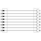 Phoenix Contact - Câble capt./act., 8 pôles, PUR, M12 mâle droit, M12 femelle droit, A, 5 m