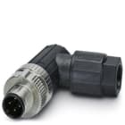 Phoenix Contact - Connecteur M12, codage A, mâle coudé, 4P, push-lock, non blindé, diam. 4 à 8 mm