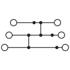 Phoenix Contact - ST 2,5-3PV BU - Bloc de jonction COMBI quatre étages