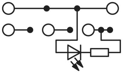 Phoenix Contact - PTIO 1,5/S/5/U-BK/O-WH - Bloc de jonction pour capteurs / actionneurs