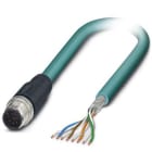 Phoenix Contact - Câble Bus, 8 pôles, Ethernet CAT5, M12 mâle droit, Ext. Libre, A, 2 m