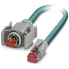 Phoenix Contact - Cordon Ethernet Indus RJ45-> V6 Cat6A, cable PUR S/FTP AWG26 - Bleu -6,5m
