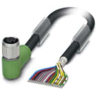 Phoenix Contact - Câble capt./act., 17 pôles, PVC, M12 femelle coudé, Ext. Libre, A, 3 m