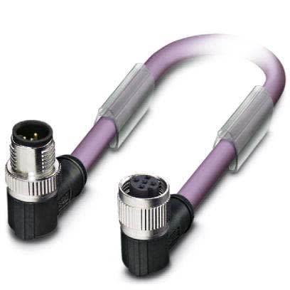 Phoenix Contact - Câble Bus, 2 pôles, PROFIBUS, M12 mâle coudé, M12 femelle coudé, B, 0,5 m