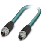 Phoenix Contact - Câble Bus, 8 pôles, Ethernet CAT6, M12 mâle droit, M12 mâle droit, X, 1 m