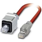 Phoenix Contact - Cordon Profinet RJ45 Male->V14 Cat 5, cable SERCOS SF/TQ AWG22 - Rouge - 5m