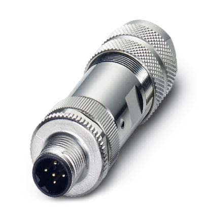 Phoenix Contact - Connecteur M12, codage B, mâle droit, 5 pôles, à visser, blindé, diam. 8 à 10 mm