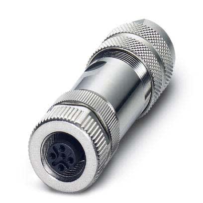 Phoenix Contact - Connecteur M12, codage B, femelle droit, 5P, à visser, blindé, diam. 8 à 10 mm