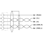 Phoenix Contact - Câble Bus, 5 pôles, CANopen, M8 femelle droit, Ext. Libre, B, 10 m