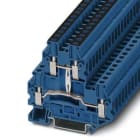 Phoenix Contact - UTTB 4-PV BU - Bloc de jonction double étage ponté verticalement