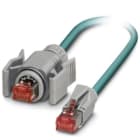 Phoenix Contact - Cordon Ethernet RJ45 Male->V6 Cat 5, cable PUR SF/TQ AWG26 - Bleu - 3,7m