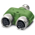 Phoenix Contact - Répartiteur en Y, 8 pôles, M12 mâle droit, 2 x M12 femelle droit, A