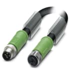 Phoenix Contact - Câble POWER, 4 pôles, PUR, M12 mâle droit, M12 femelle droit, T, 0,5 m