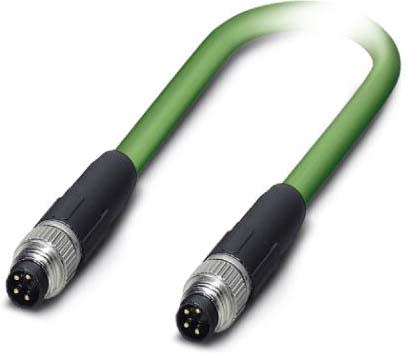 Phoenix Contact - Câble Bus, 4 pôles, Profinet, M8 mâle droit, M8 mâle droit, A, 10 m