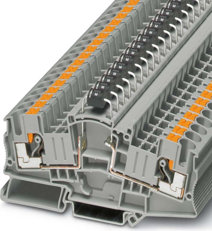 Phoenix Contact - PTME 6-DIO/R-L HV - Bloc de jonction à composant, sectionnable pour essais